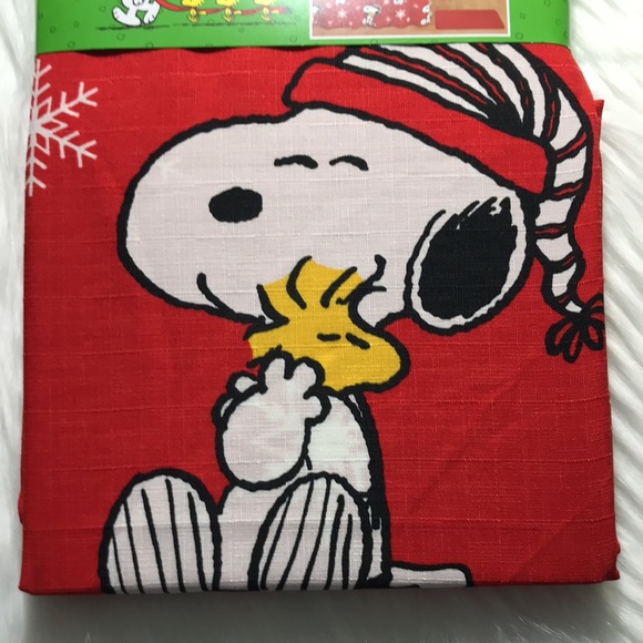 Peanuts Bath Peanuts Snoopy And Woodstock Fabric Shower Curtain Christmas Hollidayswinter